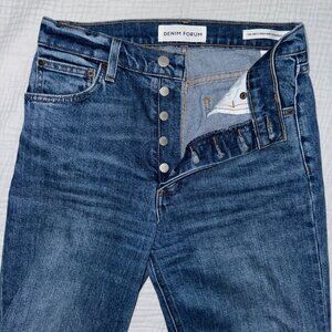 Denim Forum the arlo hi-rise straight jean